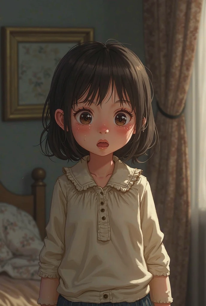 A close-up of a baby in its swaddling，Babies dressed in period costumes，Q version of the little baby，adolable，largeeyes