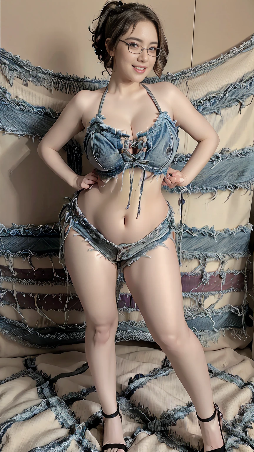 arafed woman with blue hair and a purple bra top, wearing sexy lingerie, better known as amouranth, lacey, thicc, sexy look, bright blue shiny lingerie, laced lingerie, amouranth, inked, sexy body, sexy girl, sexy hot body, barbie doll in panties and bra, brilliantly colored, y 2 k cutecore clowncore