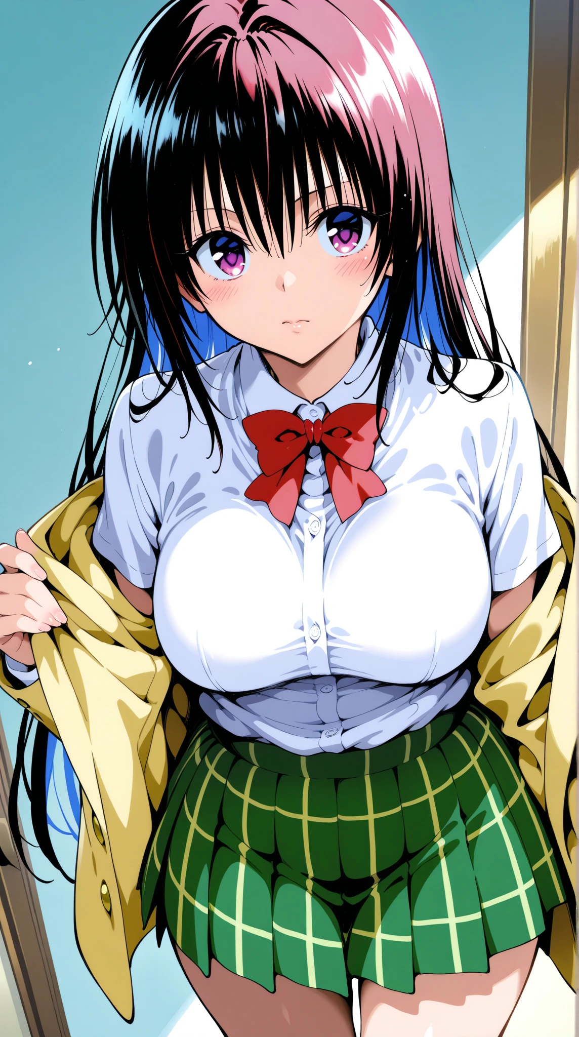 Beautiful girl in pink combat uniform, Jinguji Sakura(1 person) She gets steamy and sweaty and her nipples are exposed.