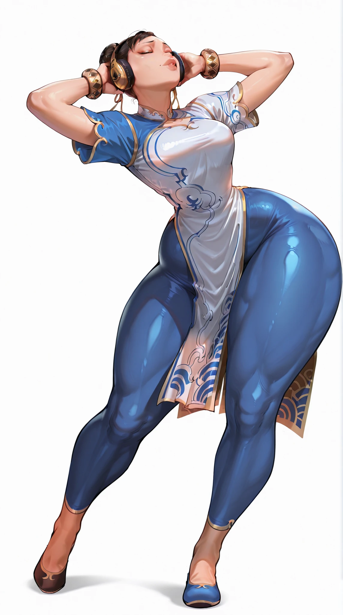 (full body), full body in image, full woman, full body, long hair, female body, curvy body, thicc body, big thighs, voluptuous body, full thick body, dinamic pose, curve body. detalied pose, body, simple background, expressive face, focus on face, line art, sketch
