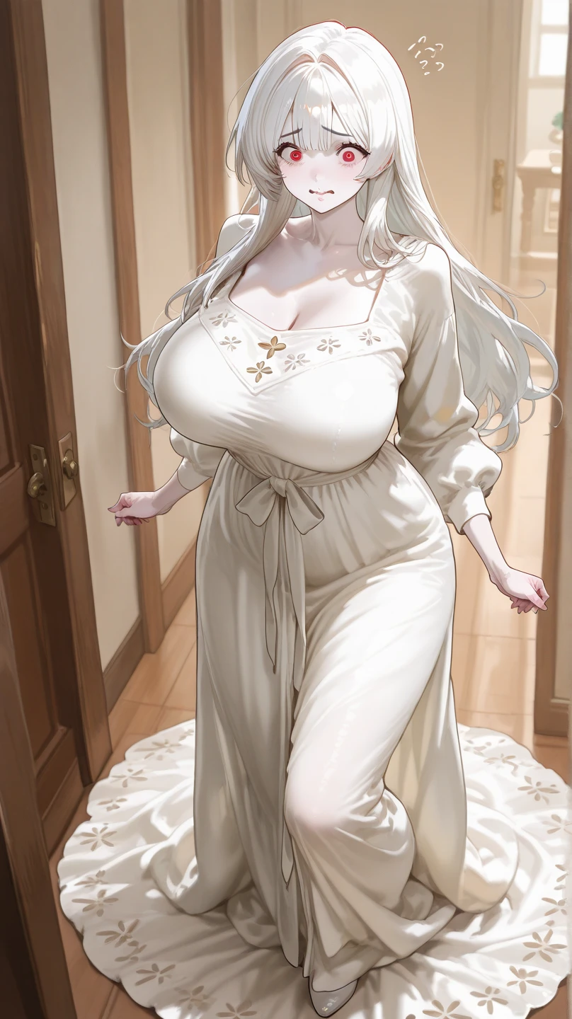 girl,Large Breasts,long hair,Topless