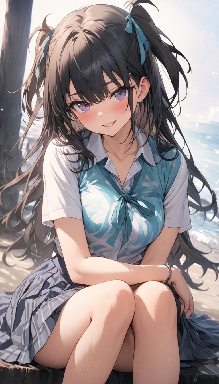 (masterpiece), (best quality), (ultra-detailed), (best illustration), (best shadow), (absurdres), Female, 25 years old, looking at viewer, steam, shy, nose blush, nsfw, medium breasts, tongue, cum, bukkake, cum in mouth, 