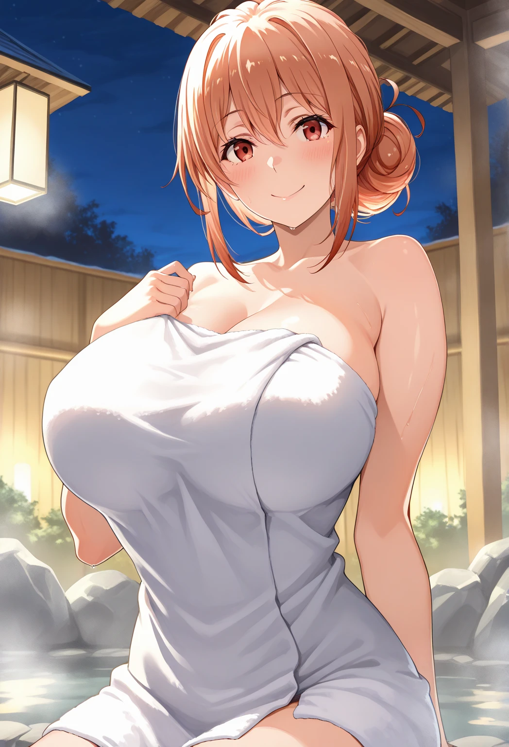 (((masterpiece))),fuyumi itadori, Anime girl characters, 1girl, solo, looking at viewer, medium hair, cleavage, closed mouth, collarbone,Naked, tall girl, horny, big ass, beautiful face,Charming, anime visual of a cute girl, screenshot from the anime film, & her expression is solemn, ahegao face, in the anime film, in an anime, anime visual of a young woman, she has a cute expressive face, still from anime, perfect breasts, she is tall, All bodies visible, ahegao face, the face is ahegao, she is horny, A perverted face, she so perverted, she smile so perverted, hd picture, 4k quality, details of the face is so good, bigger breasts,