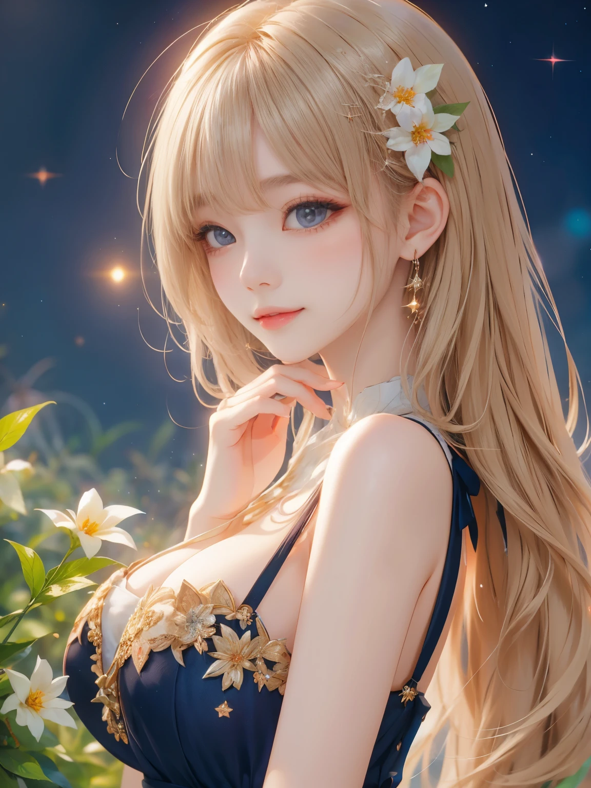 (8k, RAW photo: 1.2), top quality, ultra high resolution, (((cleavage coordination from head to chest)), dramatic angle, (pink petals flutter), (illustration), (1 girl))), (long hair), (transparent white sheer sleeveless dress, mini skirt)), beautiful face (blonde, blue eyes), (bright lipgloss, long eyelashes, smooth) face, Light skin, natural shadows, wide light, wide light, depth of field, strong colors, subtle caustics: 0.8), smile, (big), (rain: 0.9), behind the girl is Hanazono, (focus), ((standing on the surface of the water)), (color splash), colorful splash, ((colorful))), (sketch: 0.8), masterpiece, best quality, beautifully painted, highly detailed, (denoise: 0.6), [Splash Ink], (Ink Refraction)), (Beautiful Detailed Sky), Highly Detailed, (Masterpiece, Best Quality, Highly Detailed) CG Unity 8k Wallpaper, Masterpiece, Best Quality, Ultra Detail), (Lycoris radiata)