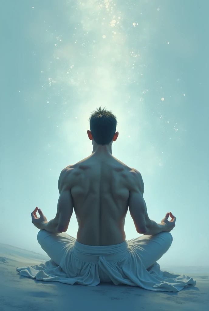 He draws Plato meditating on metaphysics, pointing to the stars with his disciples around him.