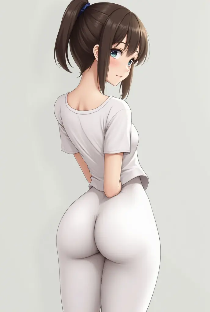 Anime chubby girl (Chubby) cute shorty,sexy position with your buttocks raised, thick-thighs, Unclothed