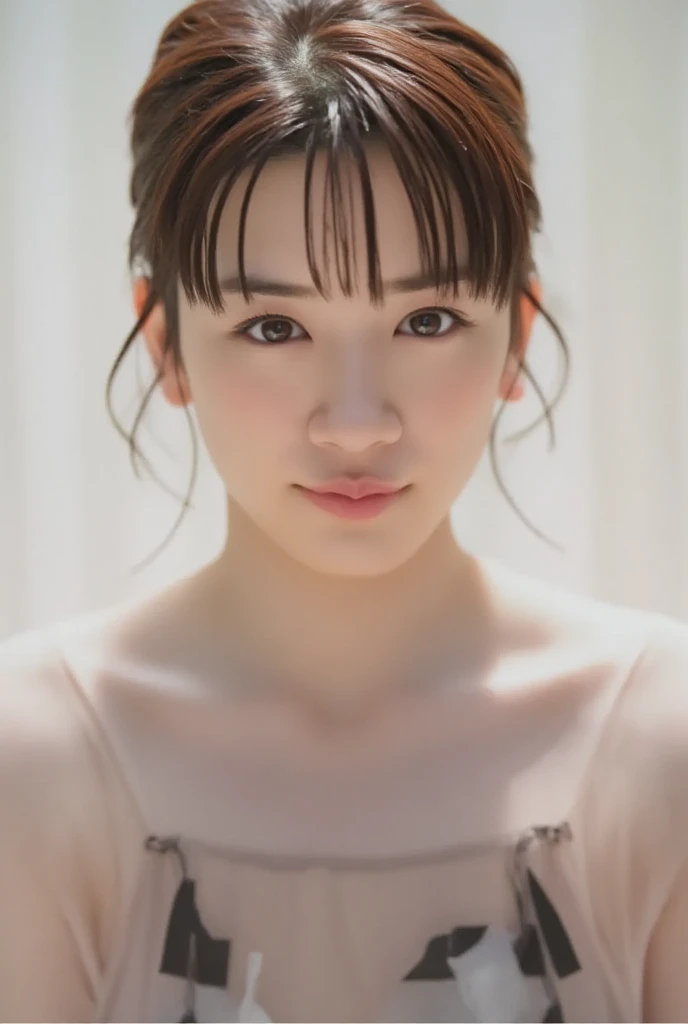 dressed, (photo realistic:1.4), (hyper realistic:1.4), (realistic:1.3),
(smoother lighting:1.05), (increase cinematic lighting quality:0.9), 32K,
1girl,20yo girl, realistic lighting, backlighting, light on face, ray trace, (brightening light:1.2), (Increase quality:1.4),
(best quality real texture skin:1.4), finely detailed eyes, finely detailed face, finely quality eyes,
(tired and sleepy and satisfied:0.0), face closeup, t-shirts,
(Increase body line mood:1.1), (Increase skin texture beauty:1.1)