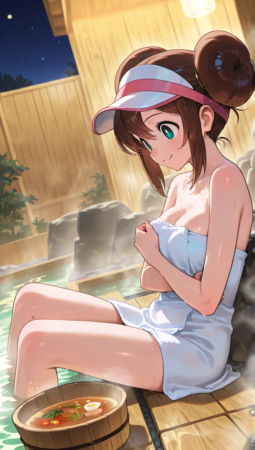 (masterpiece:2.0), (top-quality:2.0), (sitting naked in the sauna:1.5), (extremely small white towel:1.5), (perfect exposed shoulders:1.5), (perfect exposed nape:1.5), (super sexypose:1.5), (blushed face:1.5), (hide crotch with hand:1.5), (hide chest with hand:1.5), (Spilling boobs:1.5), (realistic:1.5), naked, 1 little girl, precise small hands, Embarrassed look, light smile, Look at me and smile, extremely cute girl, innocent face, young face, Clear eyes, Shining eyes, small breast, shoulder is visible, cleavage of the breast is visible, the lower abdomen is visible, The buttocks is visible, The crotch is visible, No pubic hair, dynamic posing, The beautiful skin, ultra-definition, Top resolution, japan high school student, golden hair