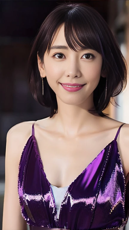 (Raw photo:1.2)、highest quality、Beautiful detailed girl、A suit that shows off the contours of your body、Body-tight wetsuits,Shiny pale purple rubber suit laughing、short hair、Highly detailed eyes and face、Beautiful and fine details、Large file size、High resolution、High resolution、8k wallpaper details、Highly detailed Ticker Uniform 8K Wallpaper、Light on the face、Cinema Lighting、35-year-old woman、Sexy pose、(Photorealism:1.4)、Awareness-raising、Surrealism、 From below、Super Detail、masterpiece