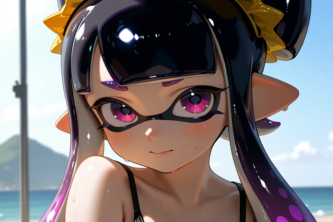 masterpiece, Highest quality, figure, Super detailed, In detail, High resolution, 8k wallpaper, Perfect dynamic composition, Splatoon, Black Hair, Kelvin