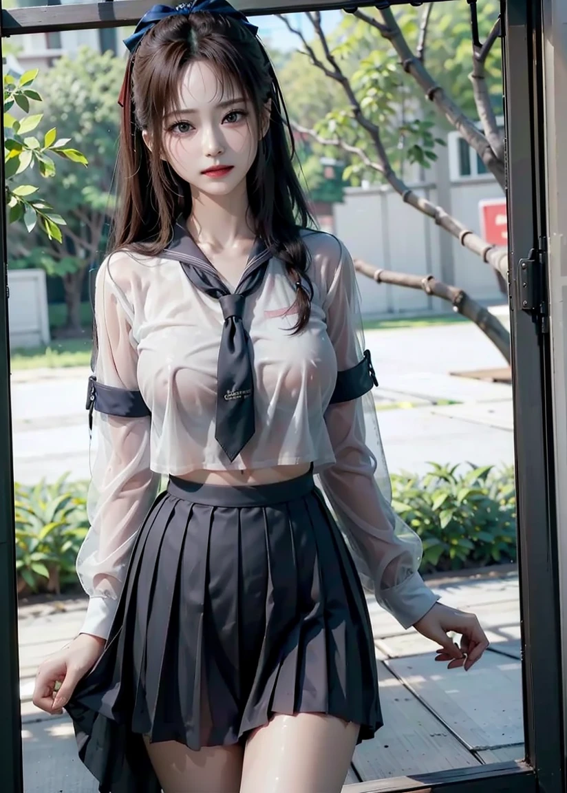 (8K, Highest quality, masterpiece: 1.2), (Realistic, photoRealistic: 1.2), sitting, (Panty shot)))), (Spread your legs)))), alone, Beautifully defined sky, night, Wet, Observe your audience, (sit: 1.5), Date, future, (Nose brush), smile, Big Breasts, Beautiful Eyes,), (Dark Blonde: 1), (short hair :1.1), Panty shot, Spread your legs, skirt, , White panties, socks, Black Hair, shirt, Blurred, Blurred background, Knee-length, 白のshirt, loafers, Realistic, Long Hair, lips, Brown eyes, 黒いsocks, tie, プリーツskirt, bow, Headrest, Landscape, Outdoor, Brown footwear, masterpiece, Highest quality, Super detailed, ((((Panty shot))), (((Spread your legs))),