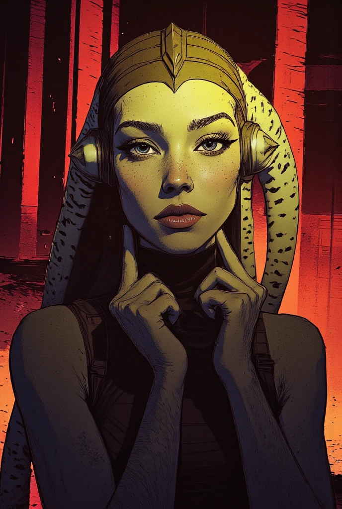 twi'lek woman yellow skin by ralph mcquarrie