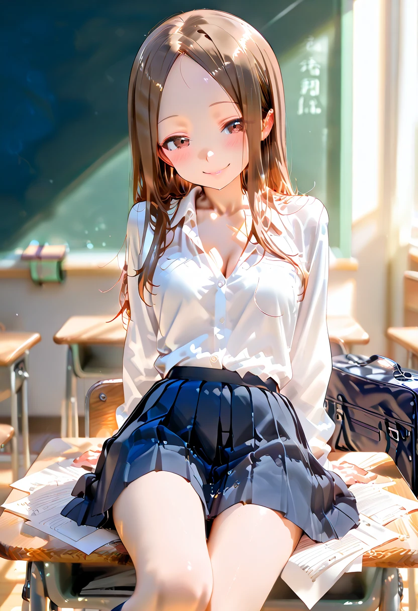 nsfw、(((solo)))、White mesh panties exposed、squat、Legs wide open、Crotch wide open、Cameltoe、Picking up her skirt to expose her crotch、Brown eyes、Brown Hair、hair ornaments、Long Hair、Green plaid skirt、White shirt、Yellow sweater vest、Masterpiece highest quality high resolution、Anna Tanaka、Long Hair、Sit with your knees bent、8 heads、Beautiful feet、at school、As if looking up from below、Embarrassing、nsfw、White panties、Cameltoe