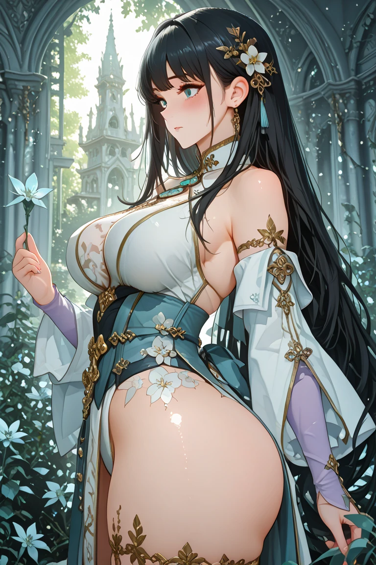 (nsfw:1.5),(best quality,4k,8k,highres,masterpiece:1.2),ultra-detailed,(realistic,photorealistic,photo-realistic:1.37),acrylic painting,(beautiful Mexican model with naked breasts:1.5),beautiful Mexican model with extremely colorful hair and detailed facial features,(beautiful Mexican model wearing a large colorful waist corset:1.5),beautiful Mexican model standing in a beautiful garden surrounded by a starry sky,(beautiful Mexican model with a colorful aroused naked pussy:1.5),beautiful Mexican model with intricate accessories and a matching hat,beautiful Mexican model posing gracefully with her hands on her hips,beautiful Mexican model with long flowing twintails,beautiful Mexican model with bright blue eyes and rosy lips,beautiful Mexican model with a joyful expression,beautiful Mexican model in a dynamic pose with cherry blossoms falling around her,beautiful Mexican model surrounded by colorful flowers and butterflies,beautiful Mexican model adorned with cute bows and lace details,beautiful Mexican model with a beautiful smile,beautiful Mexican model with soft, pastel-colored shading,beautiful Mexican model with a magical glow illuminating her,beautiful Mexican model in a picturesque setting with a winding path leading to a magnificent castle,beautiful Mexican model with a fairytale-like background,beautiful Mexican model with a soft, dreamy atmosphere,beautiful Mexican model with a subtle bokeh effect,beautiful Mexican model standing under a moonlit sky,beautiful Mexican model with a warm, golden sunset in the background,beautiful Mexican model surrounded by twinkling stars and colorful nebulae,creating an ethereal and captivating artistic masterpiece. 