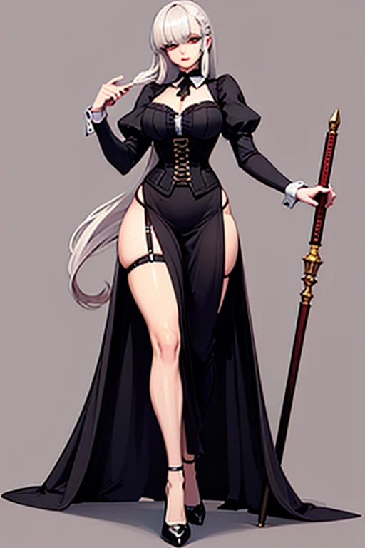 black bunny outfit, barefoot, bare hands, black sleeves, black stockings, happy face, red eyes, white bunny tail