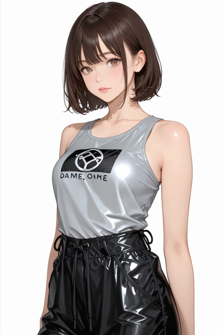 <lora:PepperWorld:1.0> PepperWorld 1woman is a sexy model, (brunette:1.3) (t-shirt and skirt:1.3)