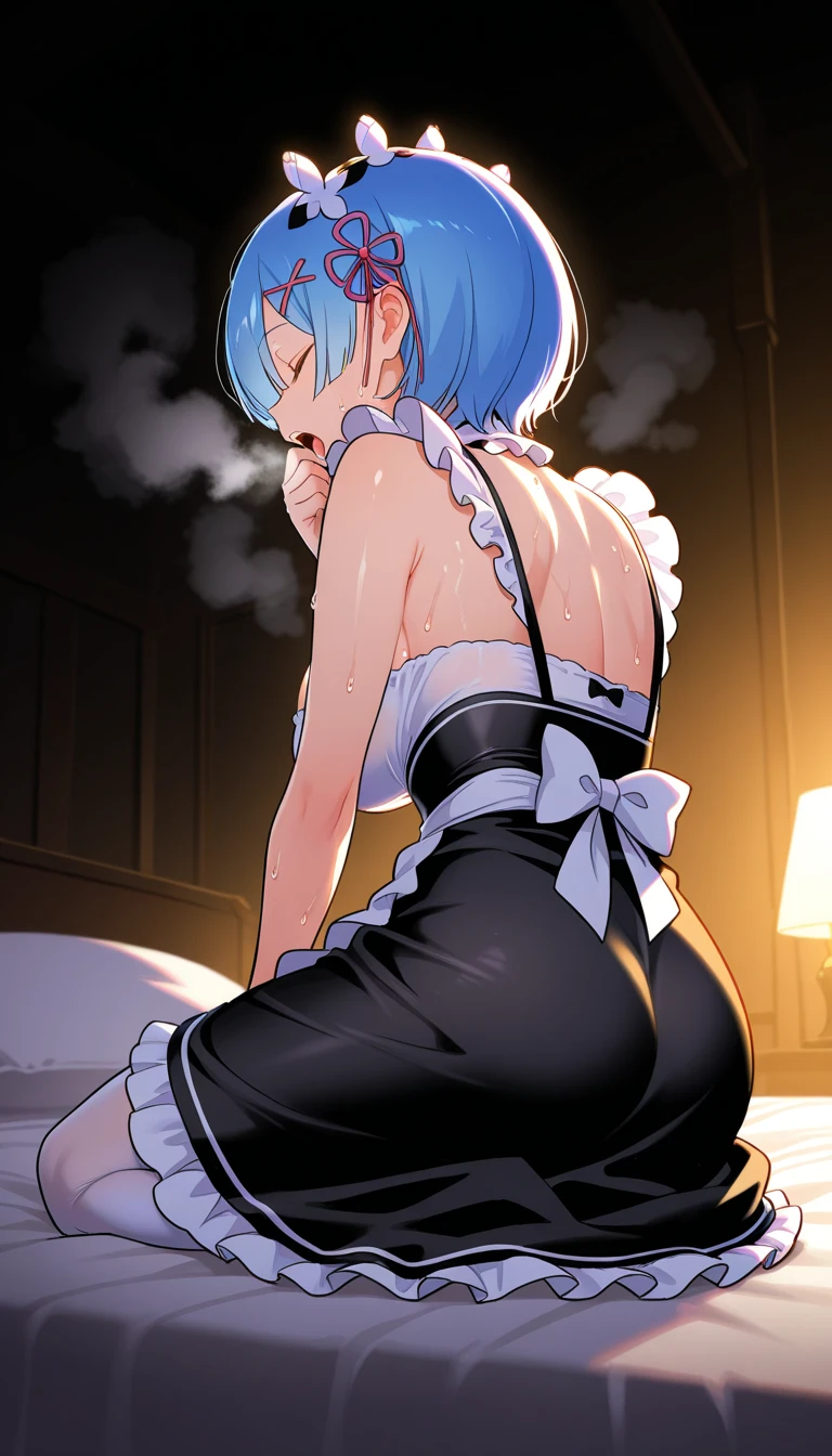 (rear view, backside view),mirai,(fondo piedras grandes volcano Lava colors ),mostrando panties White,(Vibrante, Foto realista, realista, dramatic, oscuro, sharp focus, 8k),,motor irreal:1.4,UHD,La mejor calidad:1.4, fotorrealista:1.4, textura de la piel:1.4, obra maestra:1.8,obra-prima, mejor calidad,(Beautiful and detailed eye description:1.4),(Perfect anatomy),(convexo ,Dedos detallados),(piedras negro volcano:1.4),(mirai:1.4), (cum on ass:1.5), ((cum on clothes)), nsfw, anal sex , clothed sex,(ahegao:1.5), penis in pussy, cumming, tongue out, orgasm , ((skirt)), painal, pain, rape, forced sex, bitch, slave, ((grabbing hair))