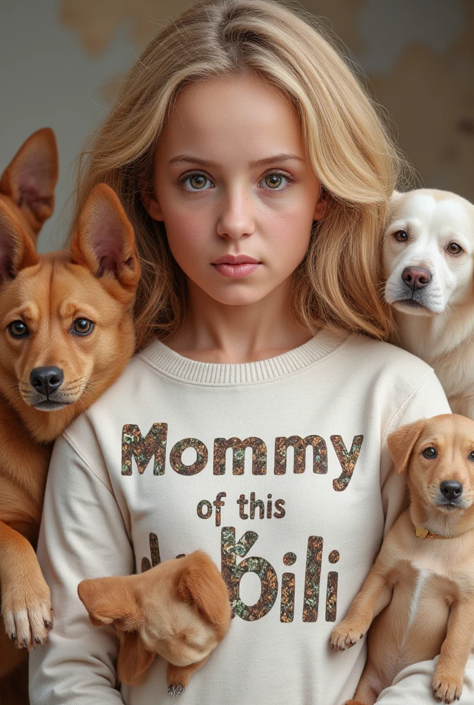 10/29 07:30
Fotorrealista de una joven actor comercial, 12 years, with a German Shepherd by his side. comendo alimentos para canes. Black background of light in the dark Two girls in the background flirting with actor 8K 8D resolution