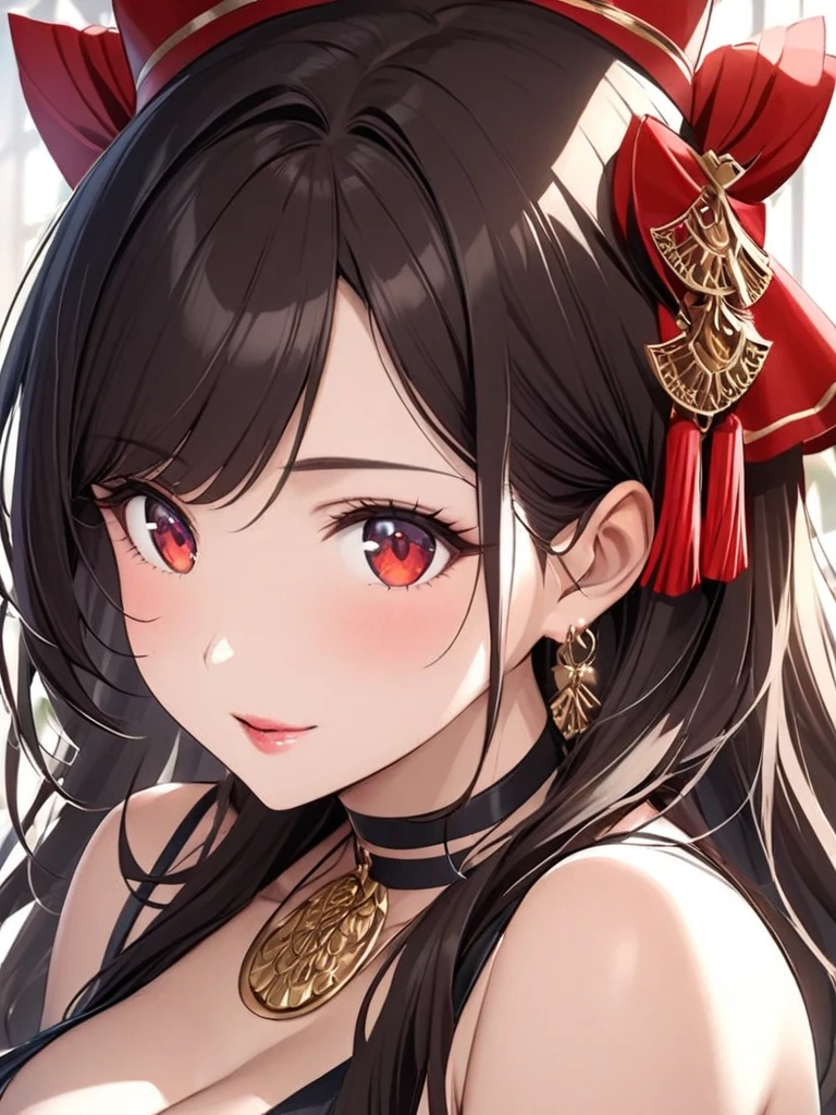 masterpiece, best quality,(rich and colorful), (Exquisite eyes and face), Volumetric Light, Ray tracing, Extremely detailed CG unity 8k wallpaper right eye red
