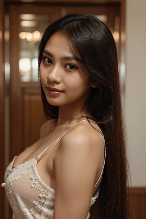 A full body photograph of spider woman, without mask, and without bra at 13 years old, elegant, detailed face, looking at the camera, portrait, 8k HD, high quality