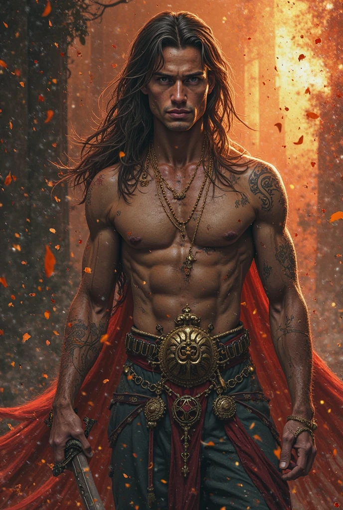 A psychopath struggles in pain，Wanting to get out of the spiritual world requires direct subjectivity male with a 
