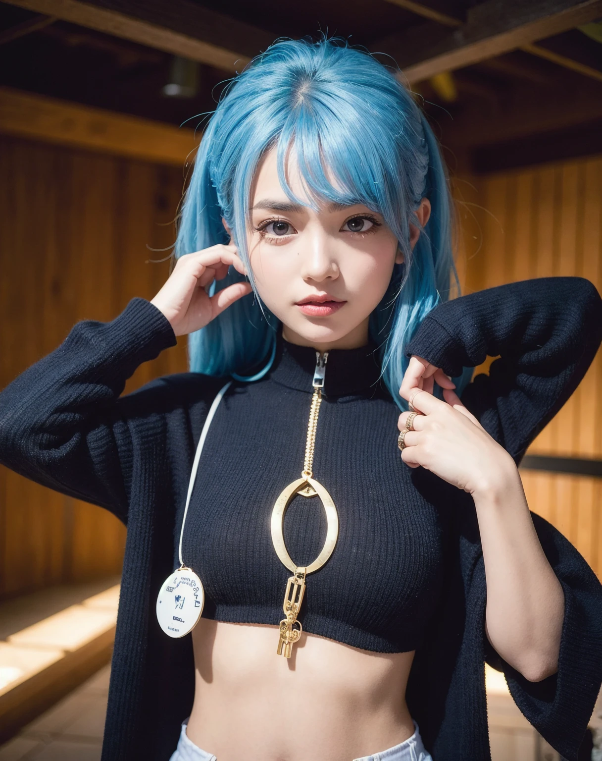 masterpiece, highest quality, 8K, Upper body、beautiful girl, cute face, looking at the viewer, smile, surreal, High resolution, New Photos, sharp focus, HDR, face light, dynamic lighting, movie lighting, professional shadow, beautiful cityscape background, best details, very detailed, Super detailed, small details, real skin, delicate features, detailed face and eyes, sharp pupils、realistic student