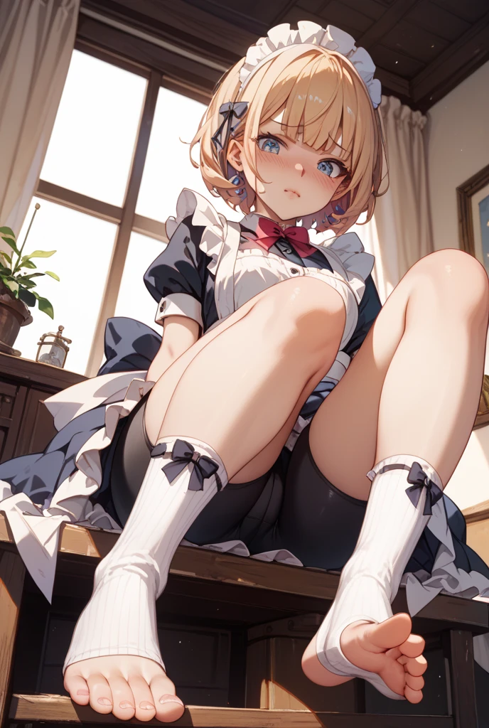 A loli wearing white silk in the second dimension