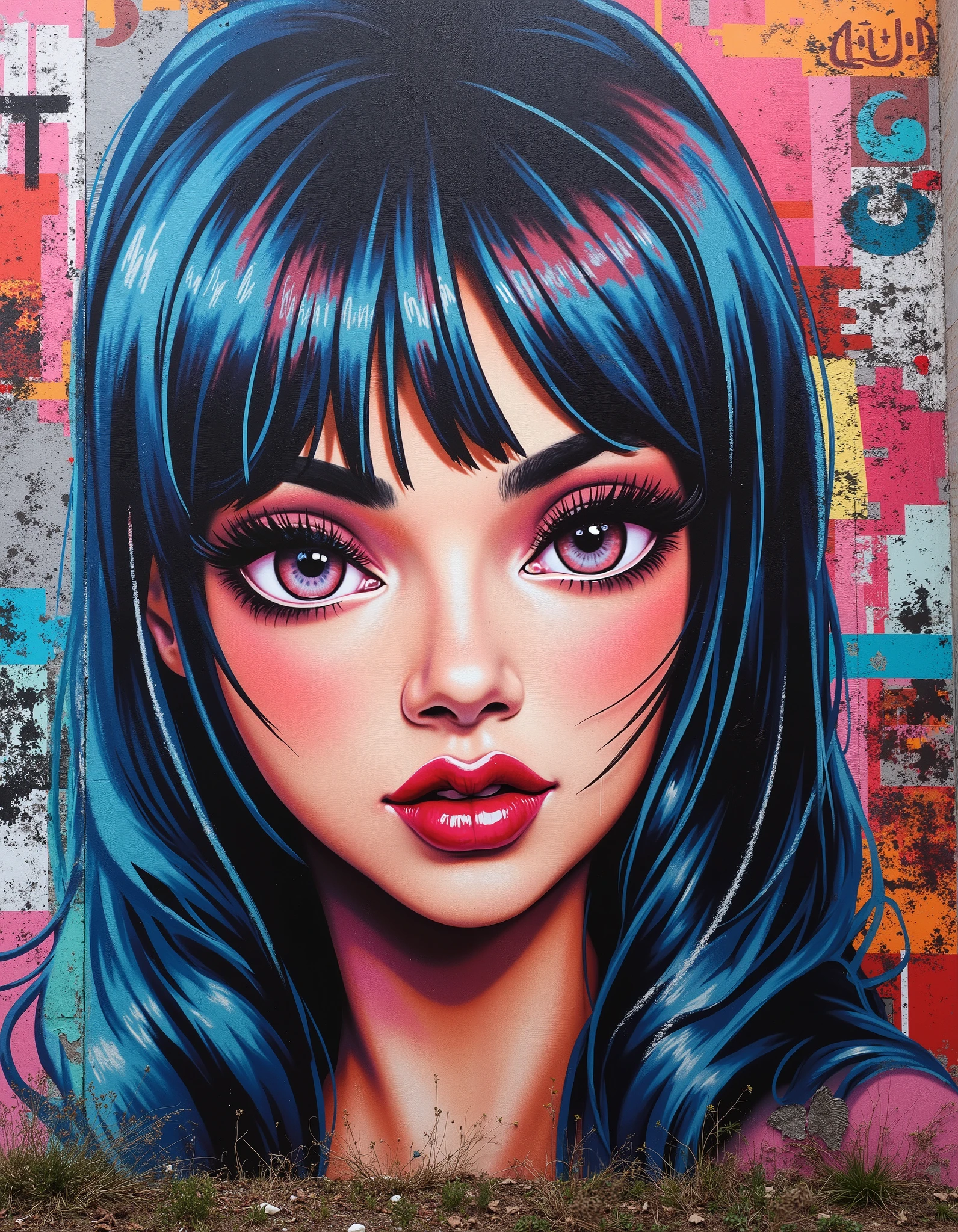 smudgy, traditional art, liu2, brush texture, score_9, score_8_up, score_7_up, score_6_up, score_5_up, score_4_up, BREAK 1girl, intricate, school outfit , (eyeliner:1.2), looking at viewer, black hair, hime-cut, pale skin, jewelry, detailed background, breasts (masterpiece, high quality:1),
