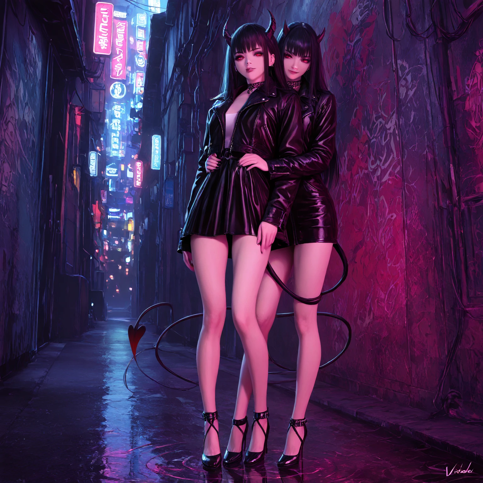 (8k,RAW photos,High light sensitivity,best qualtiy,tmasterpiece,超高分辨率,fidelity:1.25),full bodyesbian,Cat ears,black in color,(the night),rained,taking a walk,City lights,delicated face,soaking wet --auto
