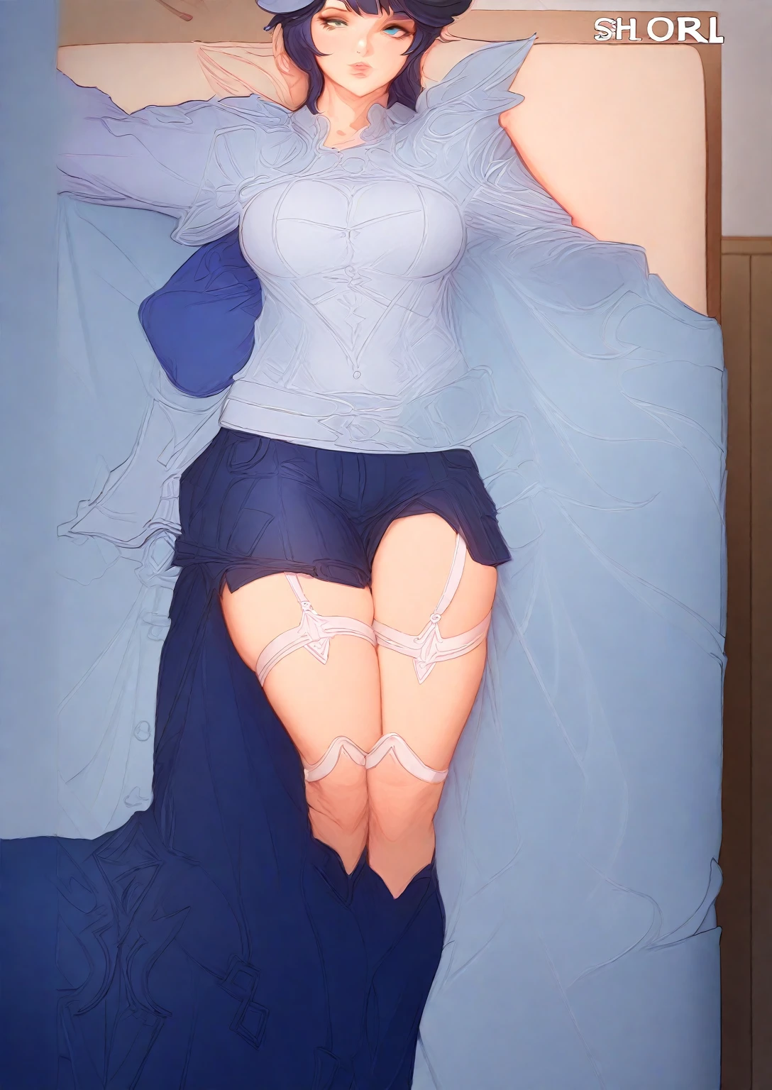 (masterpiece:1.2), Hyper Detail, Highest quality, (Complex_detailed:1.1), Beautiful details, Beautiful Hair, alone,One girl,alone,Roxy Migurdia, Witch Hat, Blue twin braids,Brown cape, shirt,((shirt half off shoulder)),shoulder,Upper Body,Hand holding a cape, sweating,Heavy breathing,vapor,blush,((Open Cape)),greasy shoulder,Half-closed eyes,((From below)),Look down,Reverse hair,Underarm,greasy Underarm, shoulder focus,
