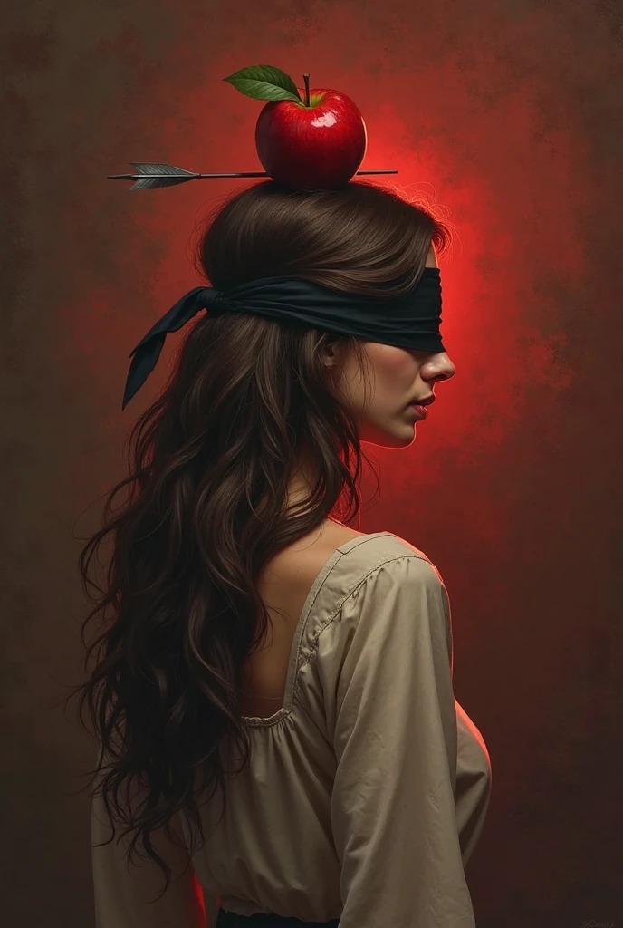generate book cover: young attractive blonde woman, dark red dress, black background. ultra realistic skin, realistic blonde hair, beautiful, perfect, 4k, detailed, light effect, cinema, great lighting, photography, great quality. flowers around. long hair. a red blindfold on the eyes