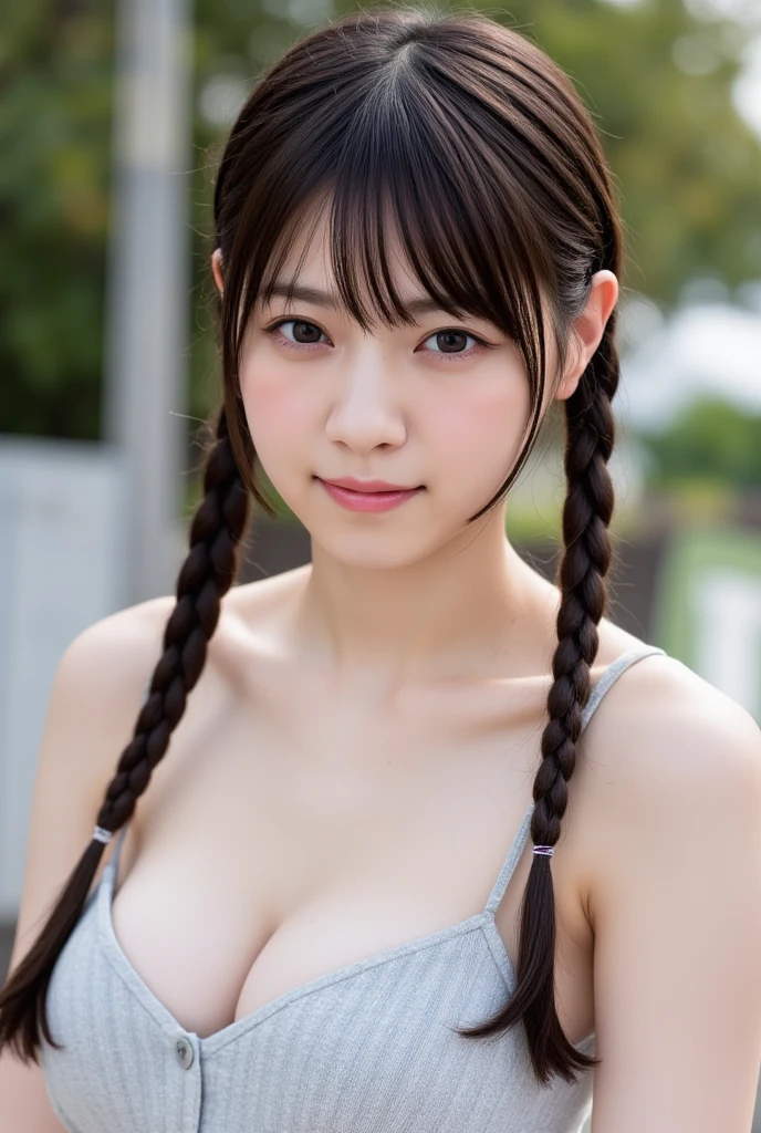 (Best Quality, masutepiece:1.2), 超A high resolution, Realistic, Front lighting, intricate detailes, Exquisite details and textures, 1girl in, Solo ,(年轻), Face Highlight, Upper body, Detailed face, Tear mole, white skin, Silver hair, Ponytail, Braid hair, Looking at Viewer, Big eyes, Silk robe, (Hollow pattern, white, Silk), earrings, huge tit,Same as, Slim body, luxury room, Professional Lighting, Photon mapping, Radio City, Physically-based rendering,