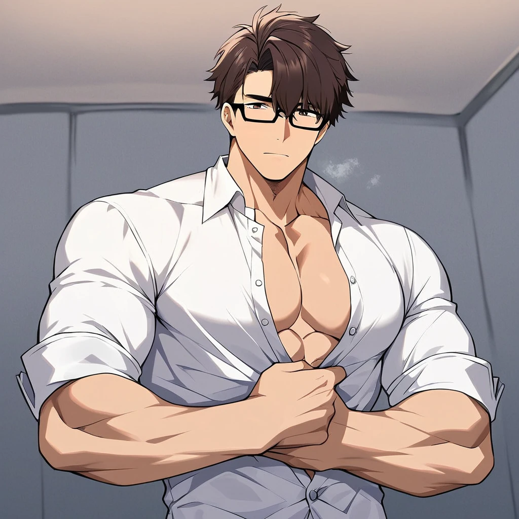 Big man behind