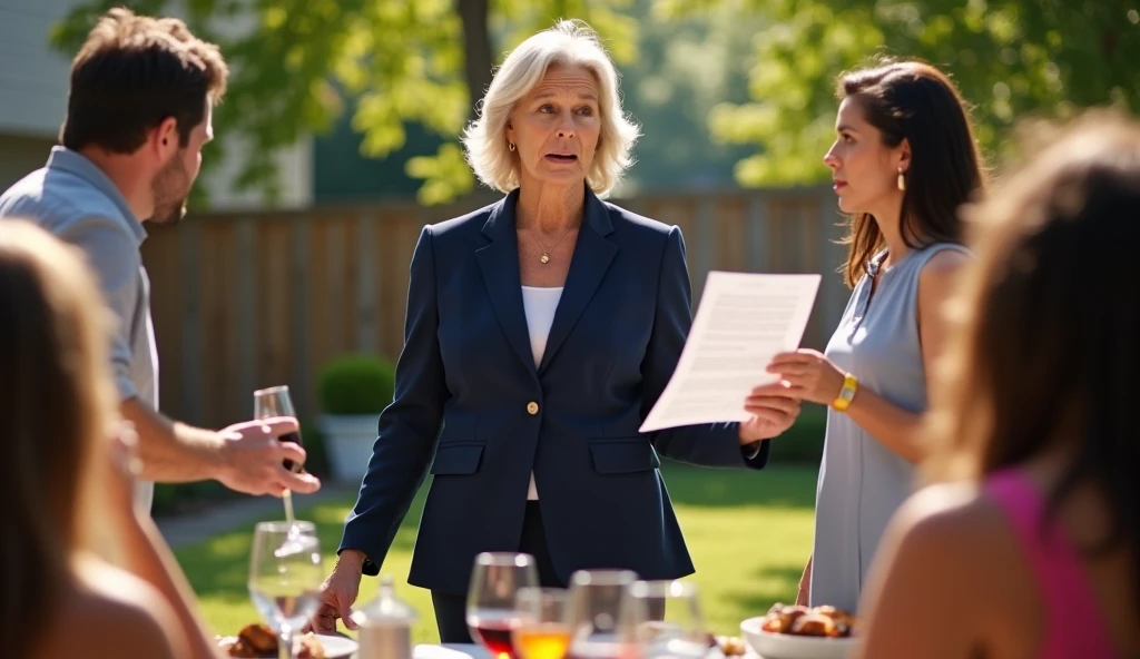 A photo of Karen organizing a community coupon swap event at the local community center. She is surrounded by tables covered in coupons and chatting with fellow coupon enthusiasts.,original,Bleach blonde Karen haircut. Middle aged white woman with a pinched look to her face. Slightly maniacal eyes. , female