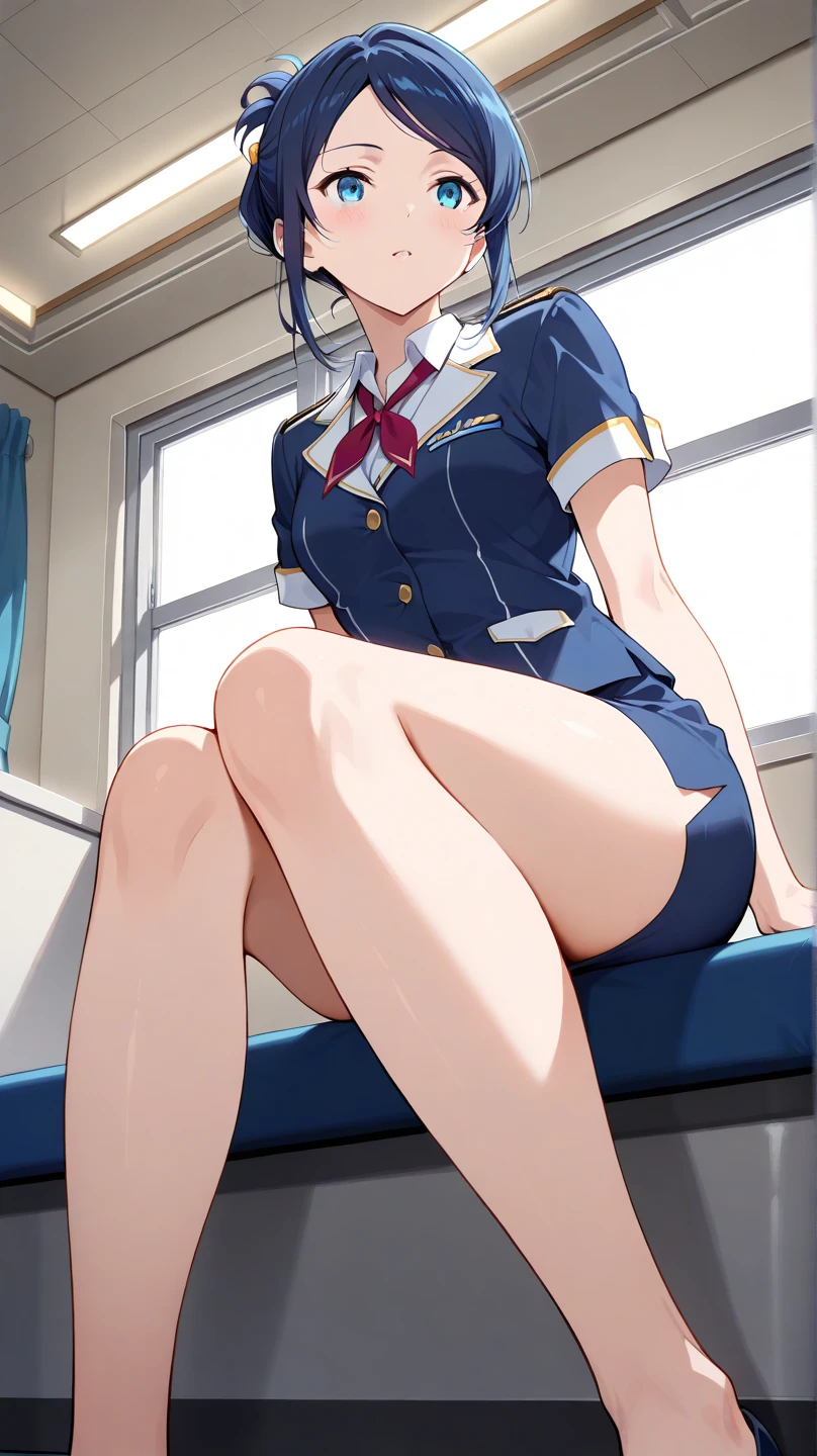 1 girl, Sayla Mass, elegant, table top, Complex, パンツが見えそうなほど短い超ミニskirtのアーミーピンクの制服ワンピース............、pure white panties、Please squat down and show me your white panties.............、超ミニskirt ミニスカではパンツが見えます、white panties、realistic, highest quality, absurd, high facial detail, perfect eyes, 18-year-old, cowboy shot, realization、, Bright colors, pink uniform, skirt、photograph、Gravure shooting style、real image、best image quality、1 girl, Sayla Mass, elegant,spread legs,white pantiesーを見せる, table top, Complex,超ミニskirt、white panties、 realistic, highest quality, absurd, high facial detail, perfect eyes, 18-year-old, cowboy shot, , Bright colors, white uniform, skirt