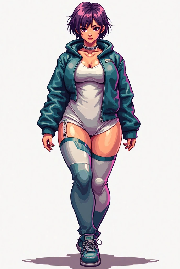 anime style, graffiti woman, graffiti on the wall, seminude against the wall, side cap, bright colors, good figure, good curves, highest quality tattoos, ultra detailed, ((gorgeous and full tattooed breasts)), 8K, full body.