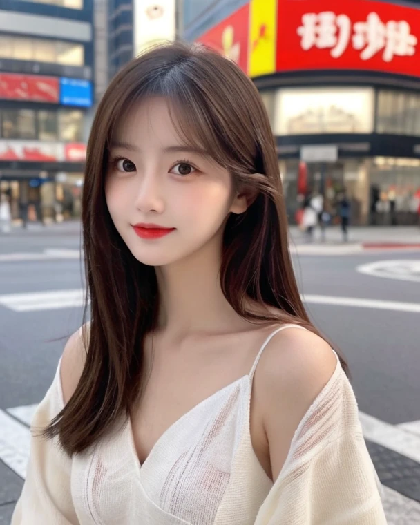 No clothes, naked ((best quality, 8ก, Masterpiece:1.3)), Point of interest:1.2, perfect body beauty:1.4, bottom:1.2, ((Layered haircut, chest:1.2)), (Wet clothes:1.1) , (rain, road:1.3), Chest island dress: 1.1, Highly detailed facial and skin textures, good eyes, Double eyelids, Whiter skin, long hair, Showing pussy