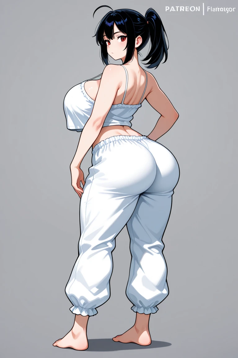 ((masterpiece)),(((highest quality))),((Reference Sheet, Character Design, in front, looking at the viewer , girl with glasses~ ~ in fron to camera, Mr..々Hairstyle, Mr..々Performance, Facial Expressions)), 30-year-old leggins white, , Cute type, (curvy:1.4), (normal ass:1.4), Realistic buttocks, Big Breasts, big , thick thighs, Long legs, It's not a big deal, ((High quality fabric, leggis, panties, top white, leggins), ((walk :1.0))