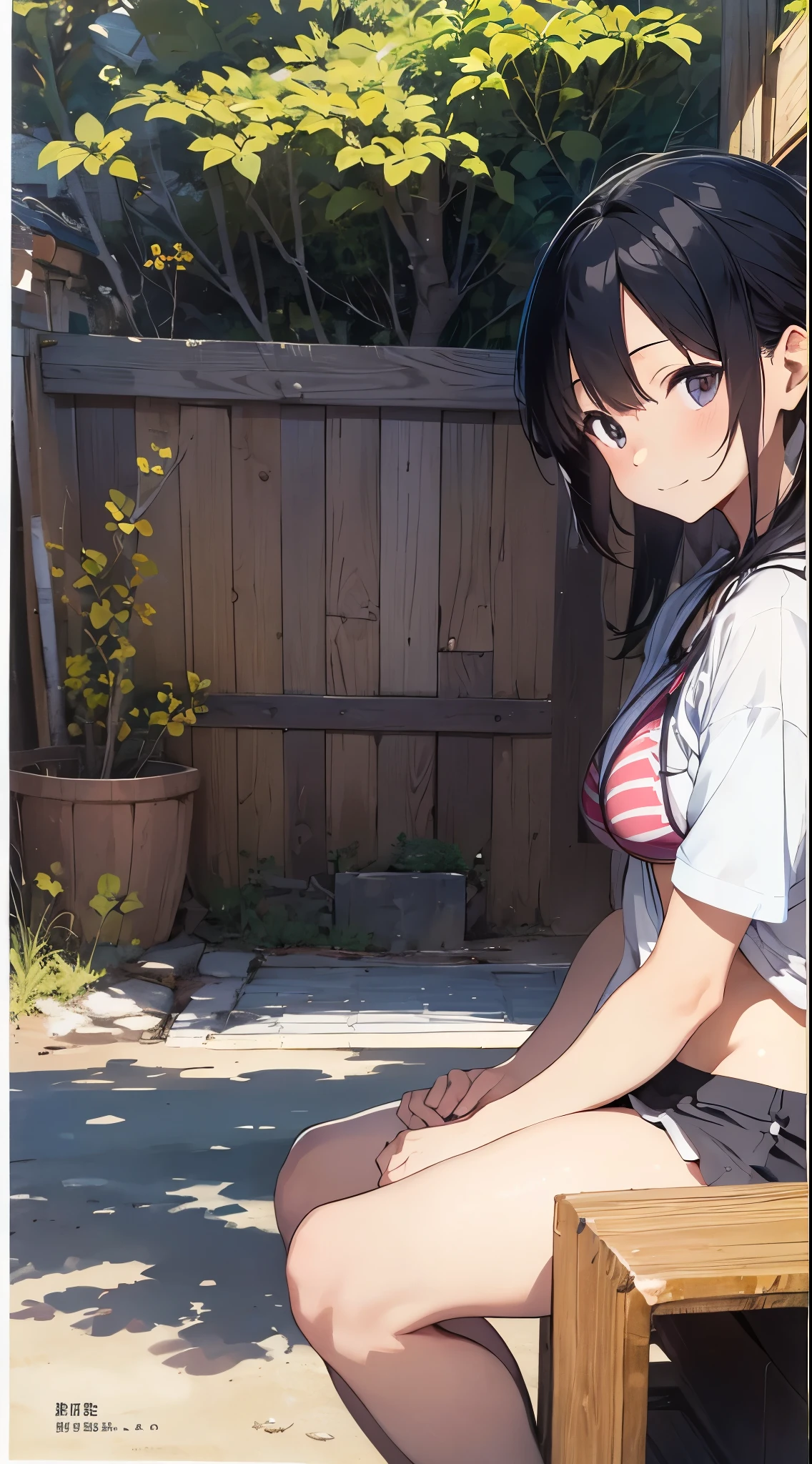 (masterpiece), (highest quality), (Very detailed), wood々at the park,bench, (((A girl sitting on a bench))), 13 years old, blush, (lift:1.2),(topless), (thin) ,Happy, Show Viewer, shy , anxiety, smile, mischief,(Shiny skin), from the front, Long wet ears, (Nipples),(topless:1.3), Good lift, Lift up your shirt, Grab your chest, Put your arms behind your back, belly button, jewelry, Observe the audience, necklace, Abdominal muscles, Straight hair, Bobcut, Blunt bangs, Silky Hair, Jet Black Hair ,Brown Hair, Hair Clip, hair band, Hair Ribbon, One-length haircuts, Ducktail, Outward curled hair, French twist hair, Twin tails, Side Ponytail, Single Blade, Wavy Hair, Pin your bangs back, (Micro Skirt), (white mini thong),