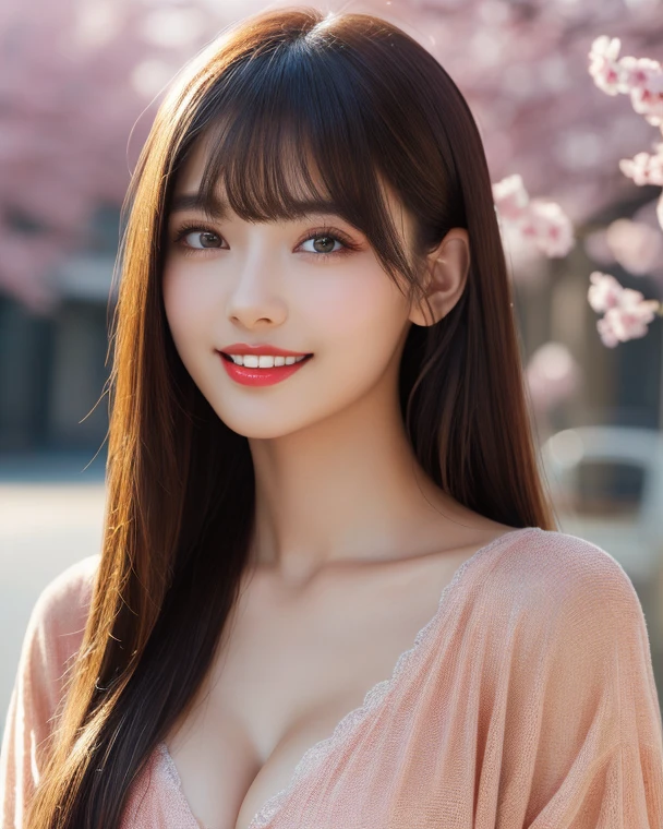 (highest quality、table top、8K、best image quality、Award-winning work)、one beautiful woman、Shining beautiful skin、(The most stylish red long sleeve tracksuit:1.2)、(トラックスーツのジッパーを開けてcleavageを見せます:1.3)、(The most natural and perfect red long sleeve tracksuit:1.2)、Shining ultra-high definition skin、(accurate anatomy:1.2)、A gentle smile looking at me、(cleavage:1.1)、(close up of face:1.2)、stand gracefully、(Blurry park background:1.2)、portrait photography、(draw softly and smoothly:1.1)、(very bright and vivid:1.1)、very romantic、光を受けてShining beautiful skin、(very bright and refreshing:1.1)、(the most detailed and perfect face:1.1)、(most detailed glowing eyes:1.1)、(beautiful and moisturized skin:1.1)、(1 person:1.1)、Super high-resolution glossy and moisturized face、Super high-resolution glowing skin、most detailed face、Ultra high resolution detailed faces、ultra high resolution hair、Super high resolution sparkling eyes、Beautiful face drawn in every detail、Super high resolution glossy red lips