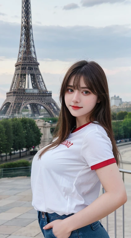 (((Women supporting the Paris Olympics:1.3))),(((Paris cityscape))),(((Eiffel Tower in the background))),(((British flag themed costume:1.3))),((smile:1.3))),(Union Flag),(masterpiece,Highest quality,Ultra-high resolution output images,Write Boundary Depth,Intricate details,Add depth to your subject with contrast between light and shadow,Anatomically correct facial structure),(Picture Mode Ultra HD,)