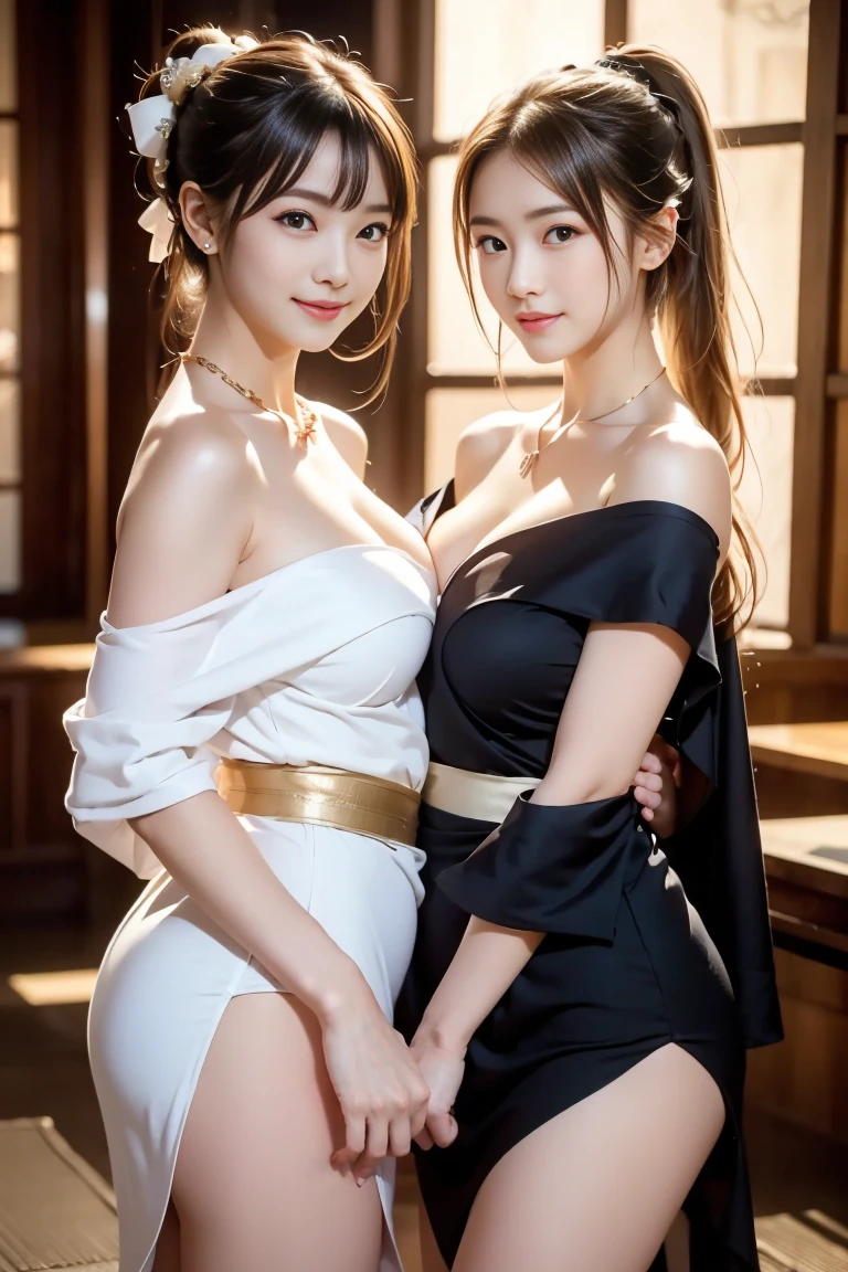 Noshirodress， 1girl， upper legs， manjuu （azur Lane）， long whitr hair， Porcelain dress， looking at viewert， sleevelessdress， 无袖， nedium breasts， exposed bare shoulders， Official alternating costumes， 独奏， a blue dress， sitted ，Beautiful and moving，huge tit，blush，