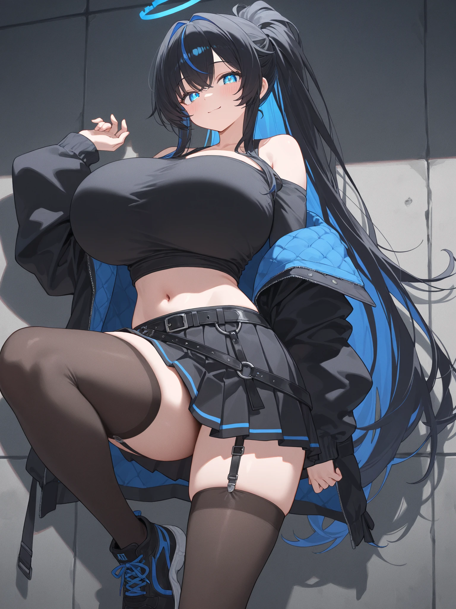 Only One Woman、Black Hair、Long Hair、Large size breasts、female knight、Wearing black armor、Dress with a slit、Wearing stockings、garter belt、Cleavage、Urinating in prison、Spread your legs、Squat positions、Embarrassing、Open your mouth、Blushed face、Spilling urine from the crotch、Suppressed、Handcuffs、Shackles、Bound in chains、Hands above head