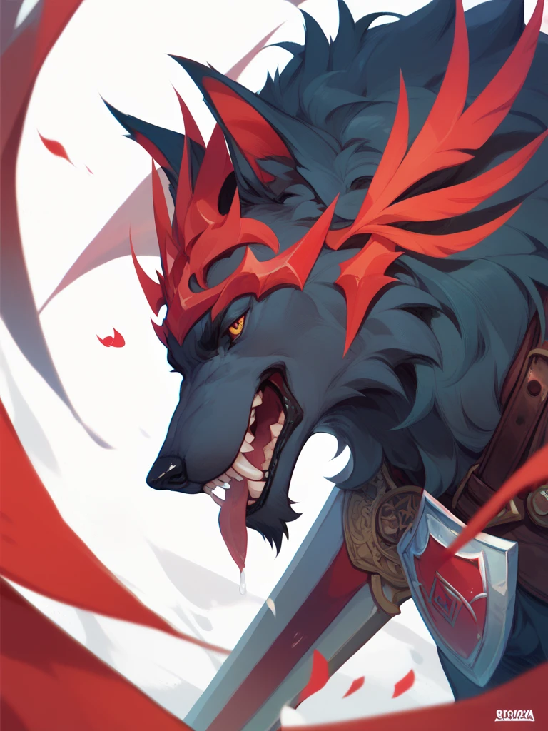 bat fruit girl add high definition_detail:1, blue fur, tribal tattoo add_detail Ferocious fangs, sharp teeth, Demon yokai kitsune, long snake tongue add_detail:1