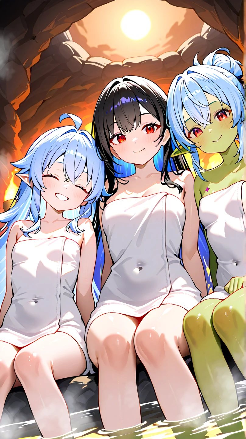 Elf Wife、Silver Hair、Naked Apron、living、Sleeping on a soft sofa、A comfortable sleeping face、Wearing underwear、Not completely naked