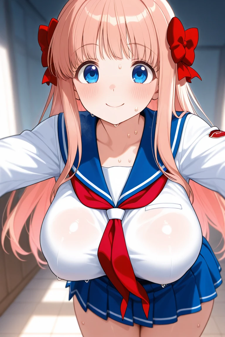 highest quality, (masterpiece:1.2), be familiar with,
Nodoka Haramura, nodoka haramura, blue eyes, hair bow, Long Hair, Pink Hair, bow,
BREAK blue skirt, Kiyosumi Girls' High , pleated skirt, , Sailor suit, skirt,
1 Girl, alone,(Surprised), (ecstasy) ,(slut:1.2),(vulgarity:1.3),(fucked silly:1.1),(steam:1.1),(wet:0.8),(trembling:1.2),(tears:0.7) ,(drooling:0.6),(sweat:0.8),(Close your eyes:1.2)
,Watching the audience,from the front,Beautiful breasts,cleavage,bra, ((shirt lift)),(show off bra:1.2),((clothed bra)),(beautiful big breasts:1.4),(big breasts:1.3),(round chest:1.5),(Narrow waist:1.6),(Narrow waist:1.2),(slender:1.6),busty,full bust,Firm stomach,skinny body, Sweat,Wet,excited,Blushing your nose, heart-shaped pupils, frustrated,(from above),(colored bra:1.5),((Emphasize cleavage)),(crush one's chest),(bent over),(Lying down:1.2),belly button,(orgasm),bedroom,luxury bed, (grabbing breasts:1.4) (pov hands, grab breasts:1.5), ((grab her breasts)), (1 boy, a boy is grabbing women breasts from the front)