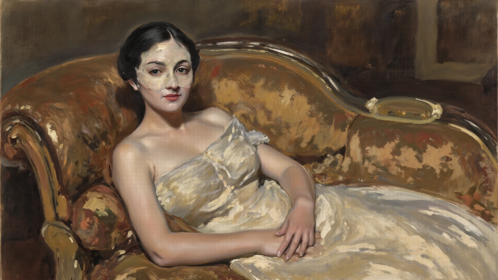 here are (((nude))) women 20yo. ((( massive breasts))), (((hard nipples))), (((massive hips))) (((high heel shoes))), ((hair as bright black ponytail )), (((black pubic hair))) (((sensual))) posing, sitting on a couch in a room, a fine art painting inspired by Karl Bryullov, flickr, figurative art, baroque digital painting, boris vallejo and julie bell, lounging on expensive sofa, paul delaroche, sensual painting, rich deep colour --sq --realxl v1