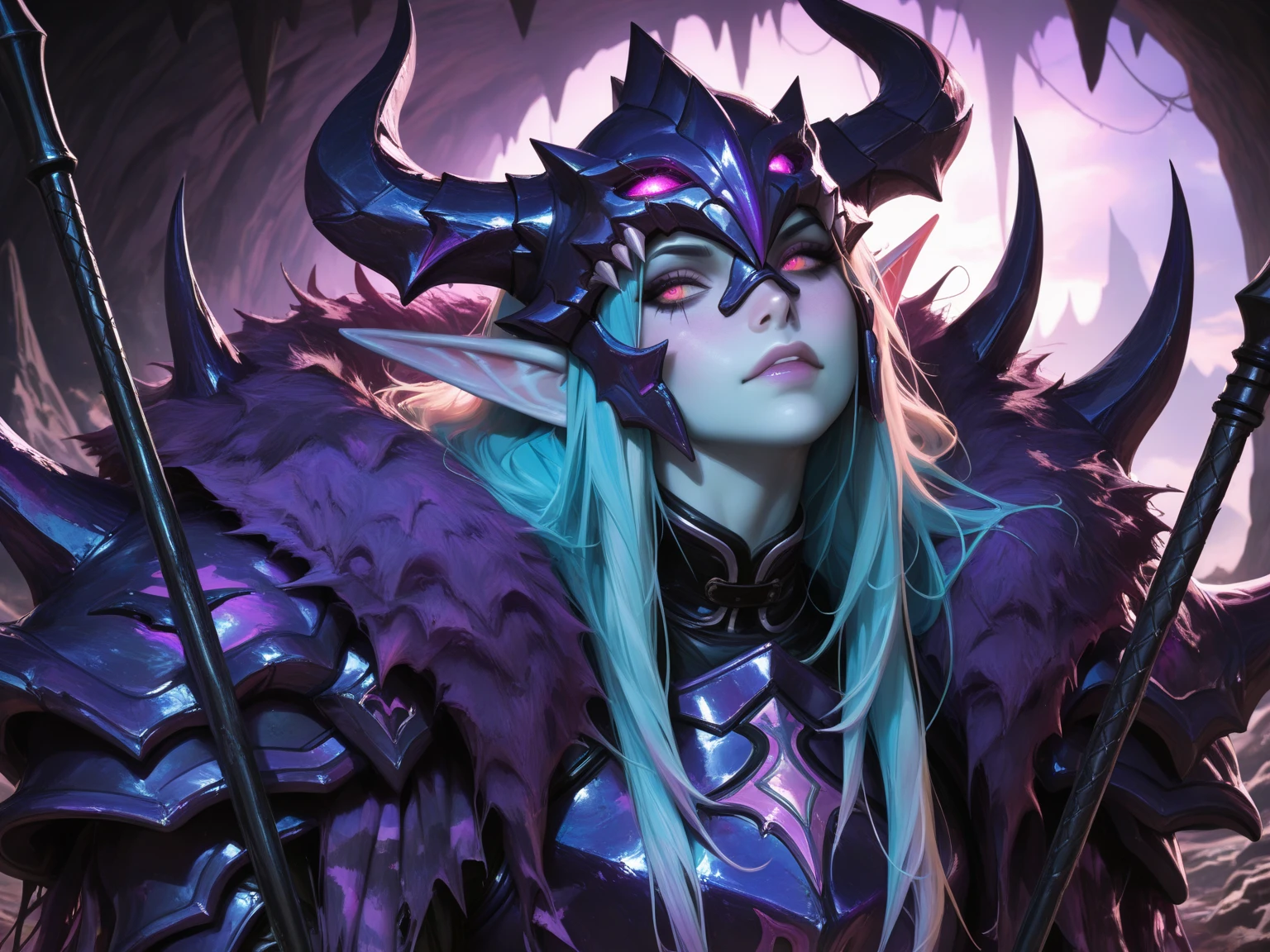 (masterpiece, best quality:1.2), intricate details, <lora:lol_belveth-000018:1>, belult, monster, no humans, extra eyes, sharp teeth