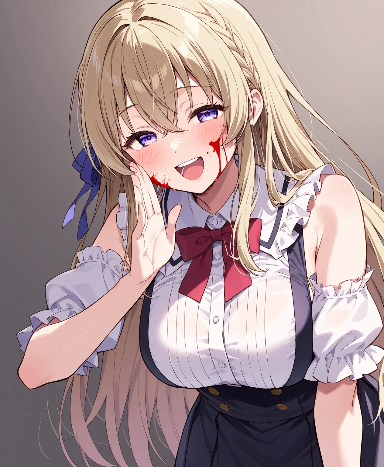 Beautiful long blonde hair　open your legs　fell down on the ground　pink dress with frills　Princess　Gold tiara　shyness　ahegao　A lot of semen was poured on my face　stick out your tongue　blue eyes　small tits　Watery eye　Dirty　dirty clothes　No panties　　whip marks