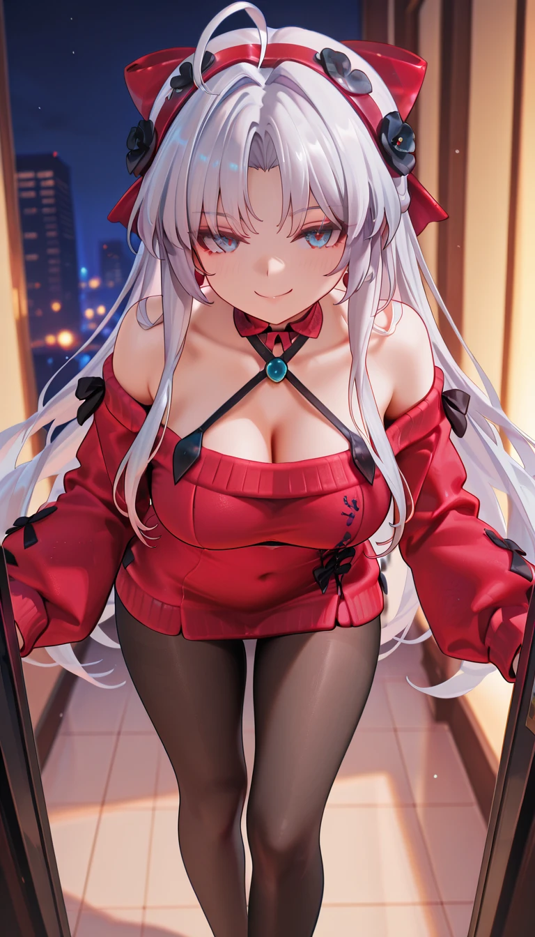 统一 8k 壁纸, portrait of a full body，Use many light particle filters for the background，((８ｋ,Raw photography,top-quality,hight resolution,Ray tracing,nffsw,Best Quality,Textured,Post-processing,ultra fine photos,sportrait.3D,),(( Dark red BDSM , Silver corset,Leather luster 3.0),Mio Akiyama, a cute girl in Japan anime,long black hair,Big breasts that emphasize cleavage:2.0,Thin leg,Brown eyes,Elaborate limb representation,a small nose,Have a perfect body))((Limbs are２One,Number of fingers５Accurately depicted in the book、Hands are lightly clasped,Complex fishnet stockings,pin heels,fishnet tights)),((tthin eyebrows,long eyelashes,smil,二重まぶた,Vibrant eyes，)),No title required,Do not wear anything on your shoulders,Create beautiful light effects on the background,Light Particle Filter,(finerly detailed face:1.4),(​masterpiece:1.4),(top-quality:1.4), (kawaii:1.4),Beautiful fine skin,((tthin eyebrows,long eyelashes,smil,二重まぶた,red lipsticks,Thin eyeliner,plump lips)),No title required,Do not wear anything on your shoulders,(((Sit on the couch and spread your legs,Representing a woman from below with a low angle shot,Woman looking down and looking at floor,)))